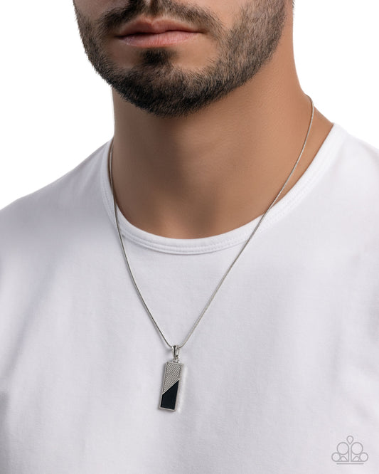 Labor Lineup - silver - Paparazzi MENS necklace