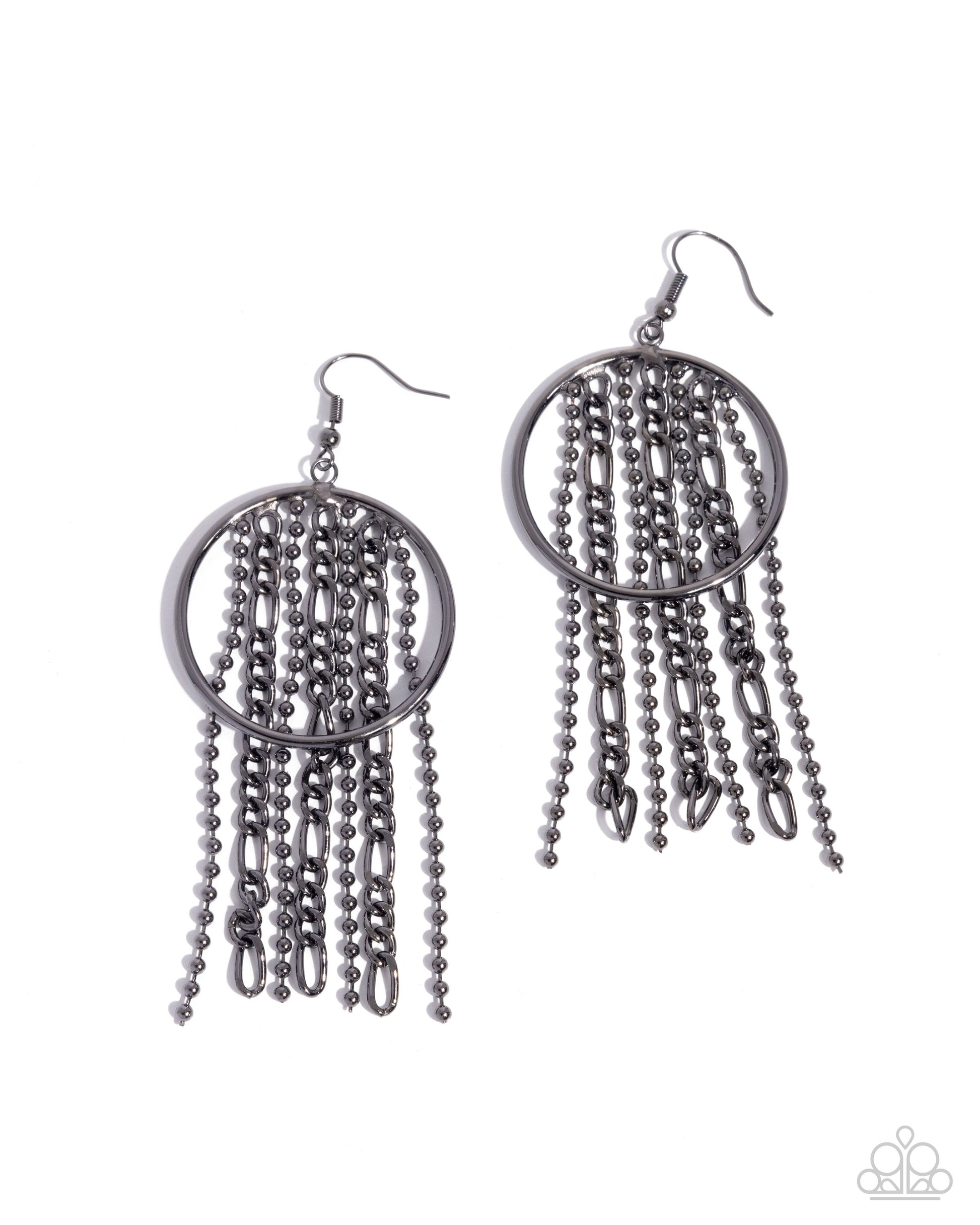Laborious Lure - black - Paparazzi earrings