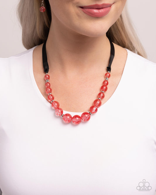 Lace Maker - red - Paparazzi necklace