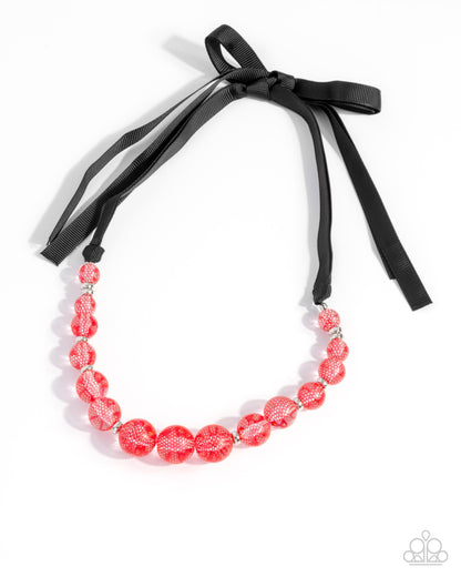 Lace Maker - red - Paparazzi necklace