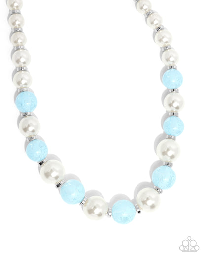 Lacy Lady - blue - Paparazzi necklace