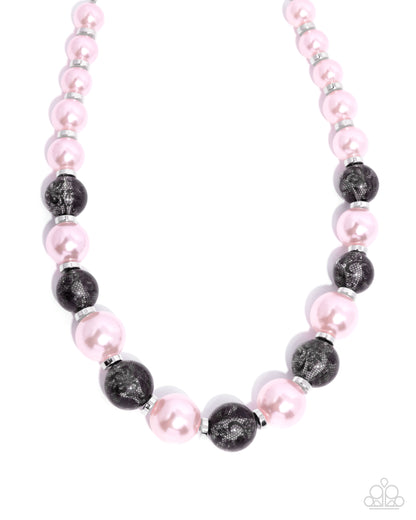 Lacy Lady - pink - Paparazzi necklace