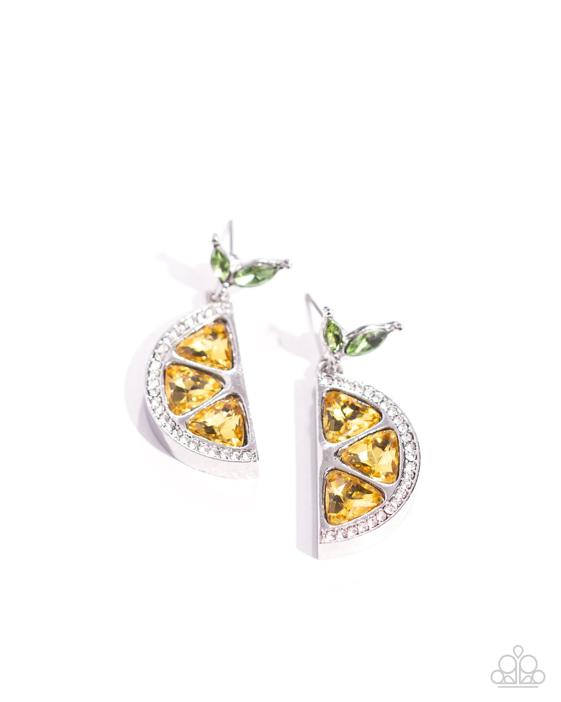 Lady Lemon - yellow - Paparazzi earrings