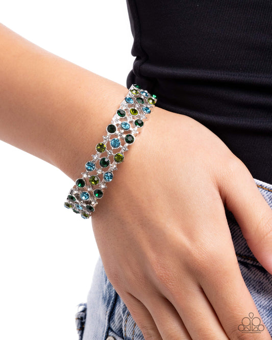Ladylike Lattice - green - Paparazzi bracelet