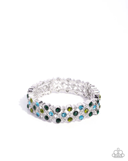 Ladylike Lattice - green - Paparazzi bracelet