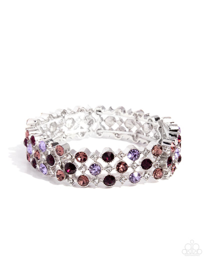 Ladylike Lattice - purple - Paparazzi bracelet