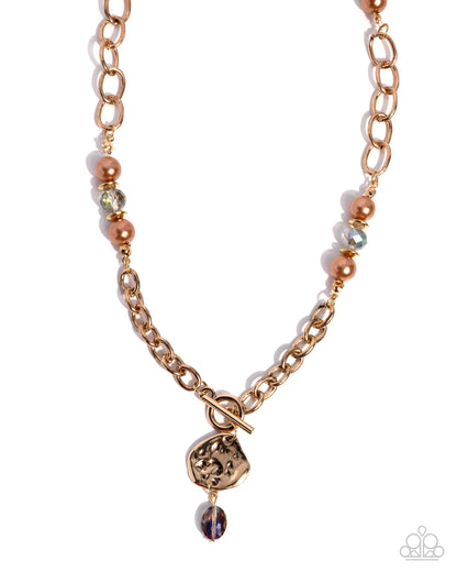 Ladylike Lease - brown - Paparazzi necklace