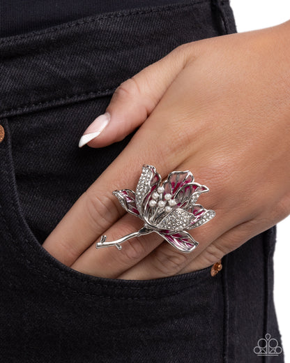 Ladylike Lotus - multi - Paparazzi ring