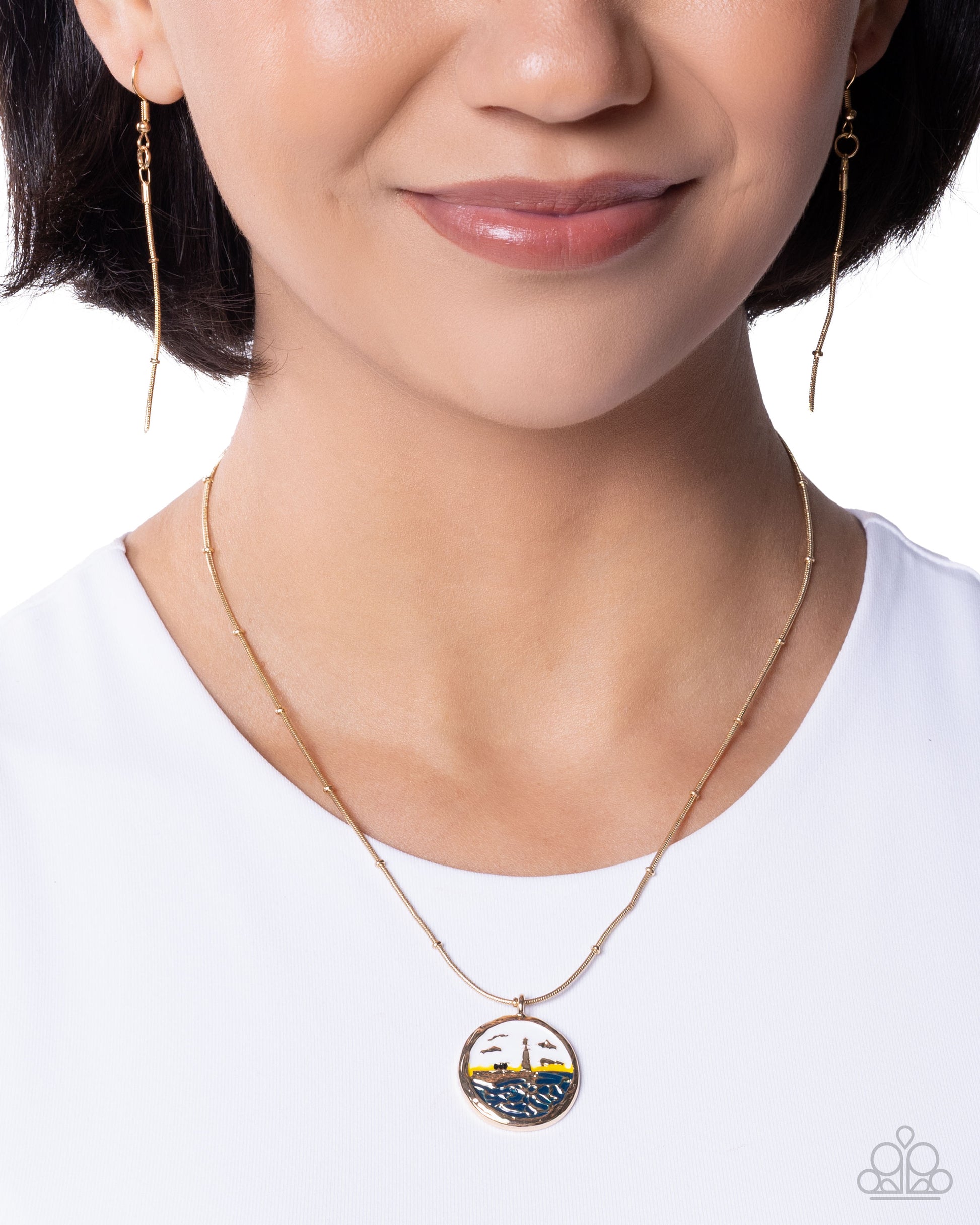 Laid-Back Lighthouse - gold - Paparazzi necklace