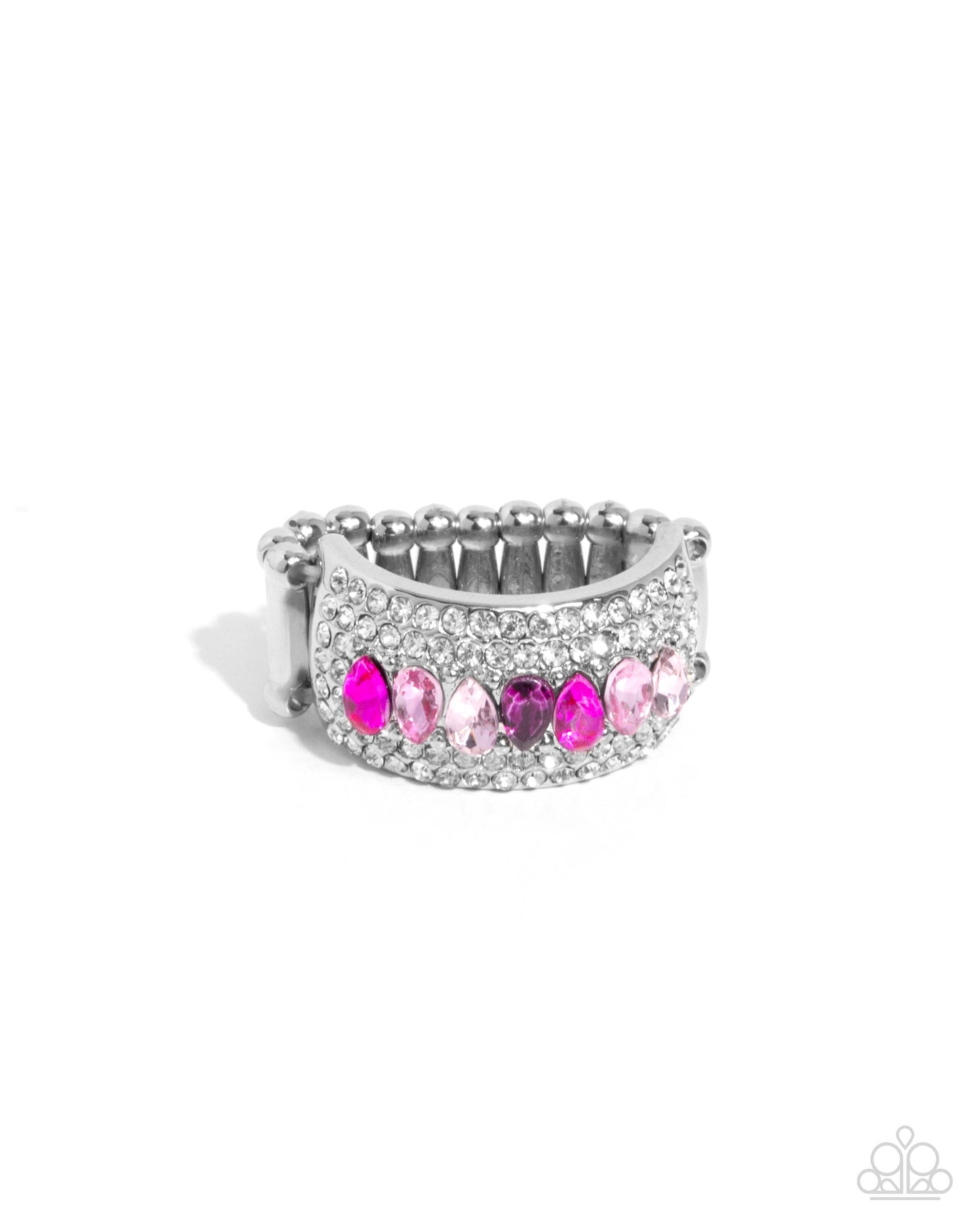 Laid-Back Linear - pink - Paparazzi ring