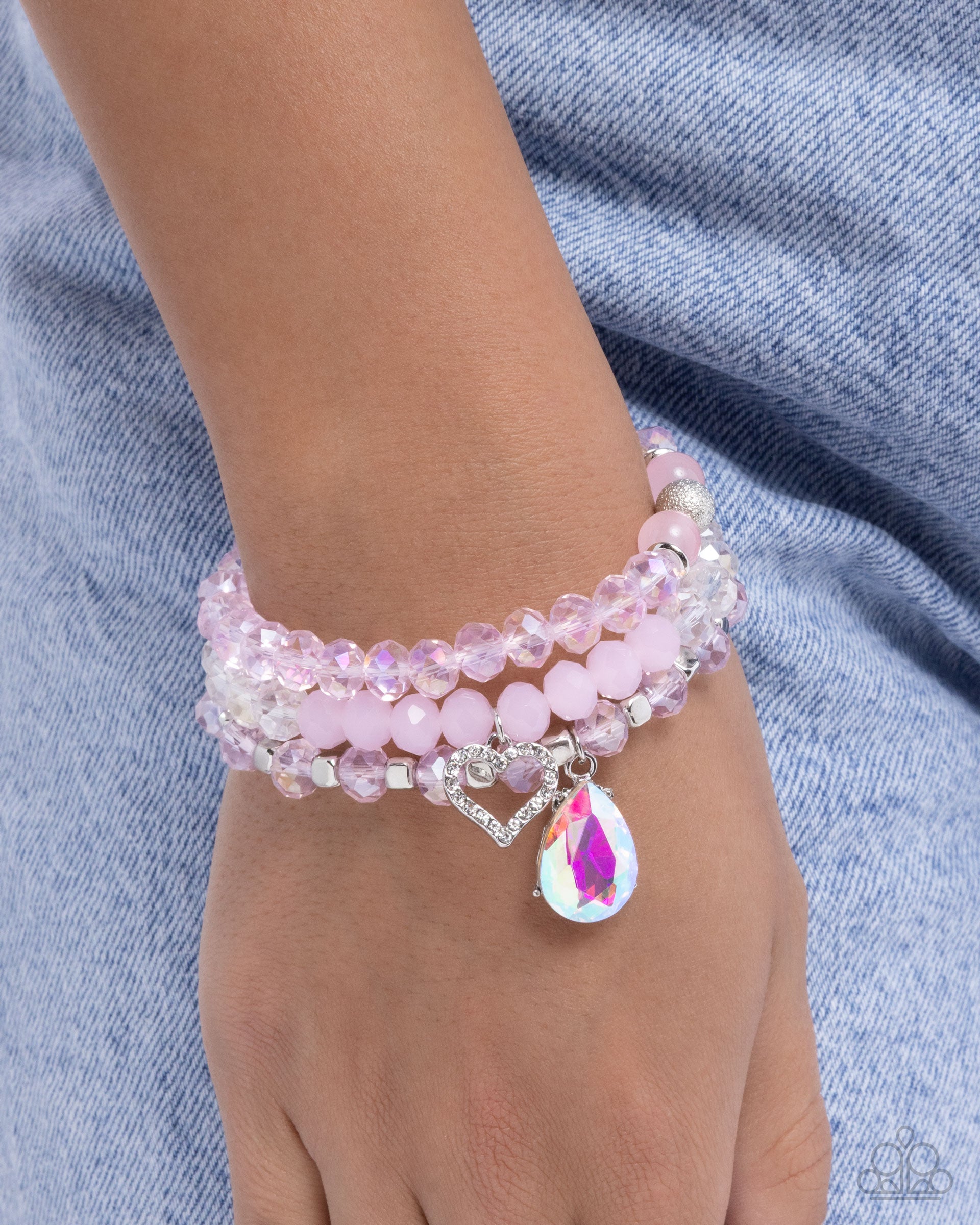 Lasting Layers - pink - Paparazzi bracelet