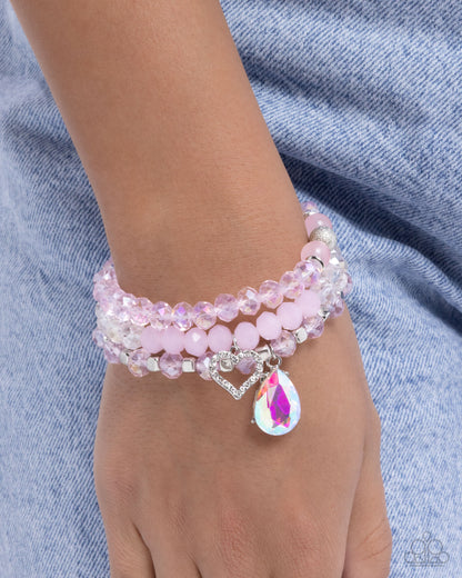 Lasting Layers - pink - Paparazzi bracelet