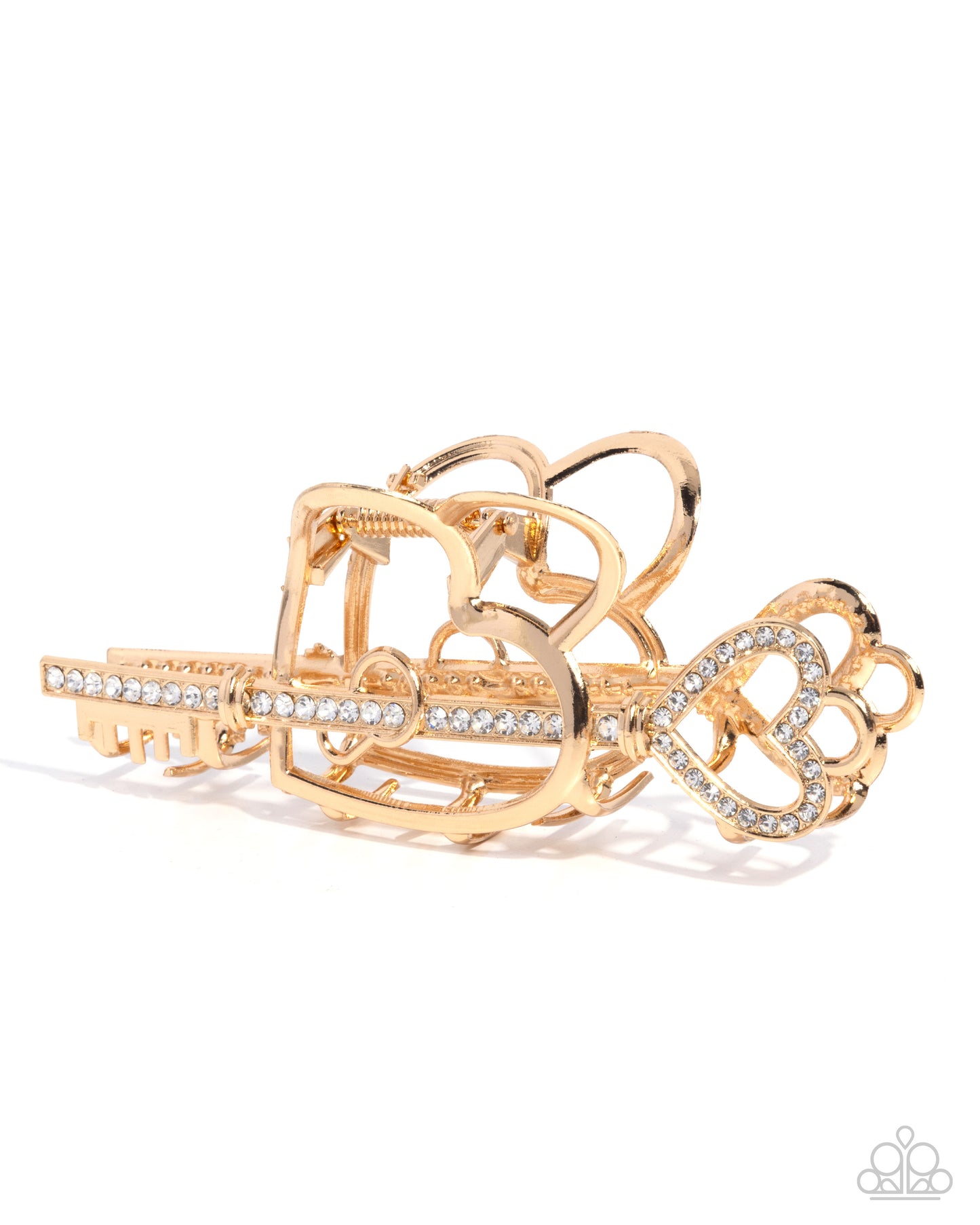 Lasting Lounge - gold - Paparazzi hair clip