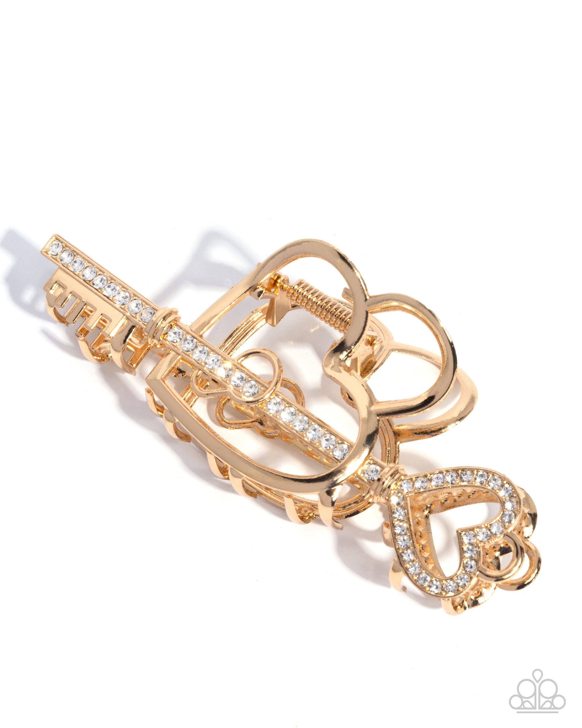 Lasting Lounge - gold - Paparazzi hair clip