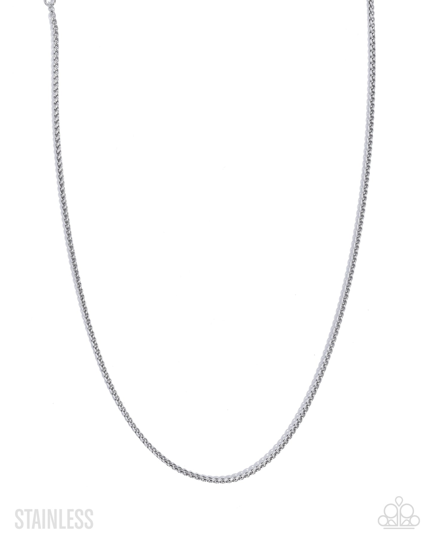 Lavish Leverage - silver - Paparazzi MENS necklace