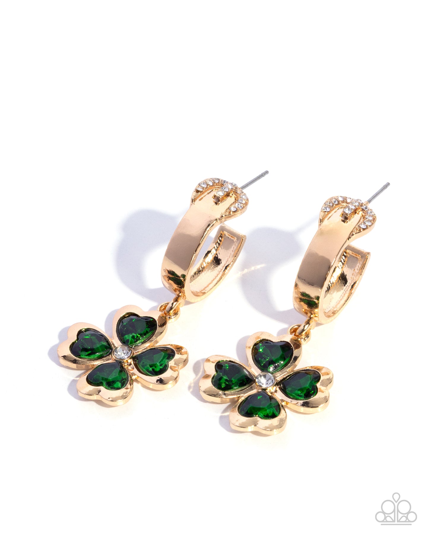 Lavish Luck - green - Paparazzi earrings