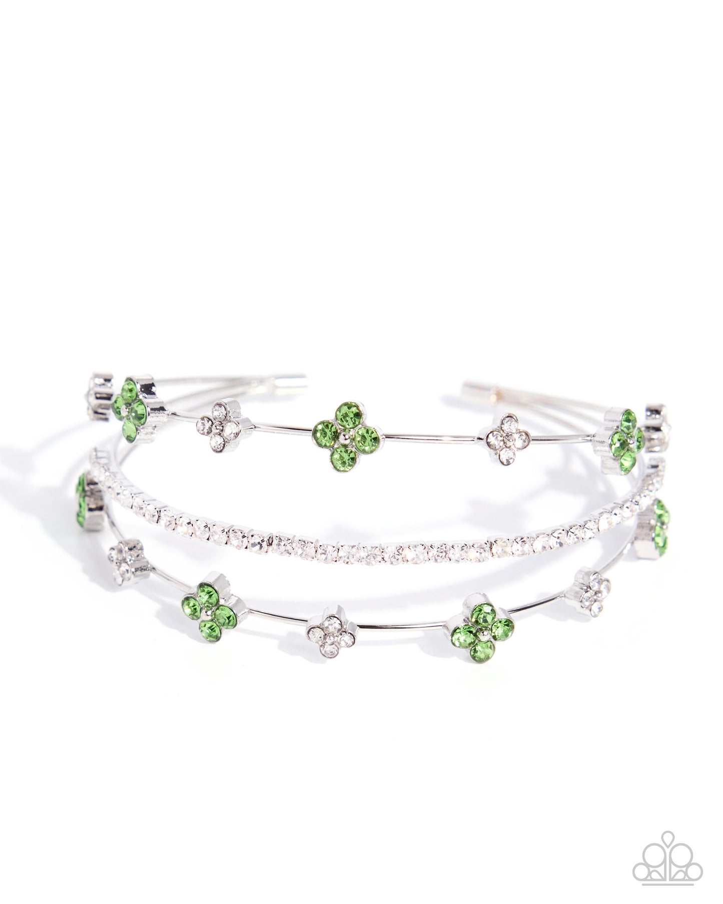 Layered Blooms - green - Paparazzi bracelet
