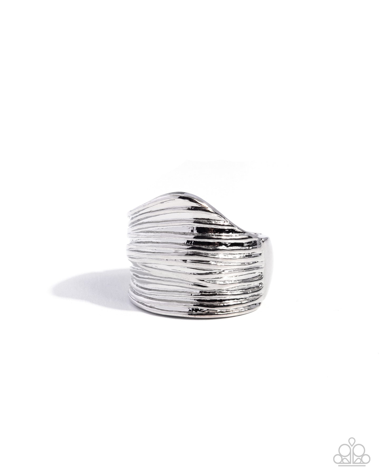 Layered Lair - silver - Paparazzi ring