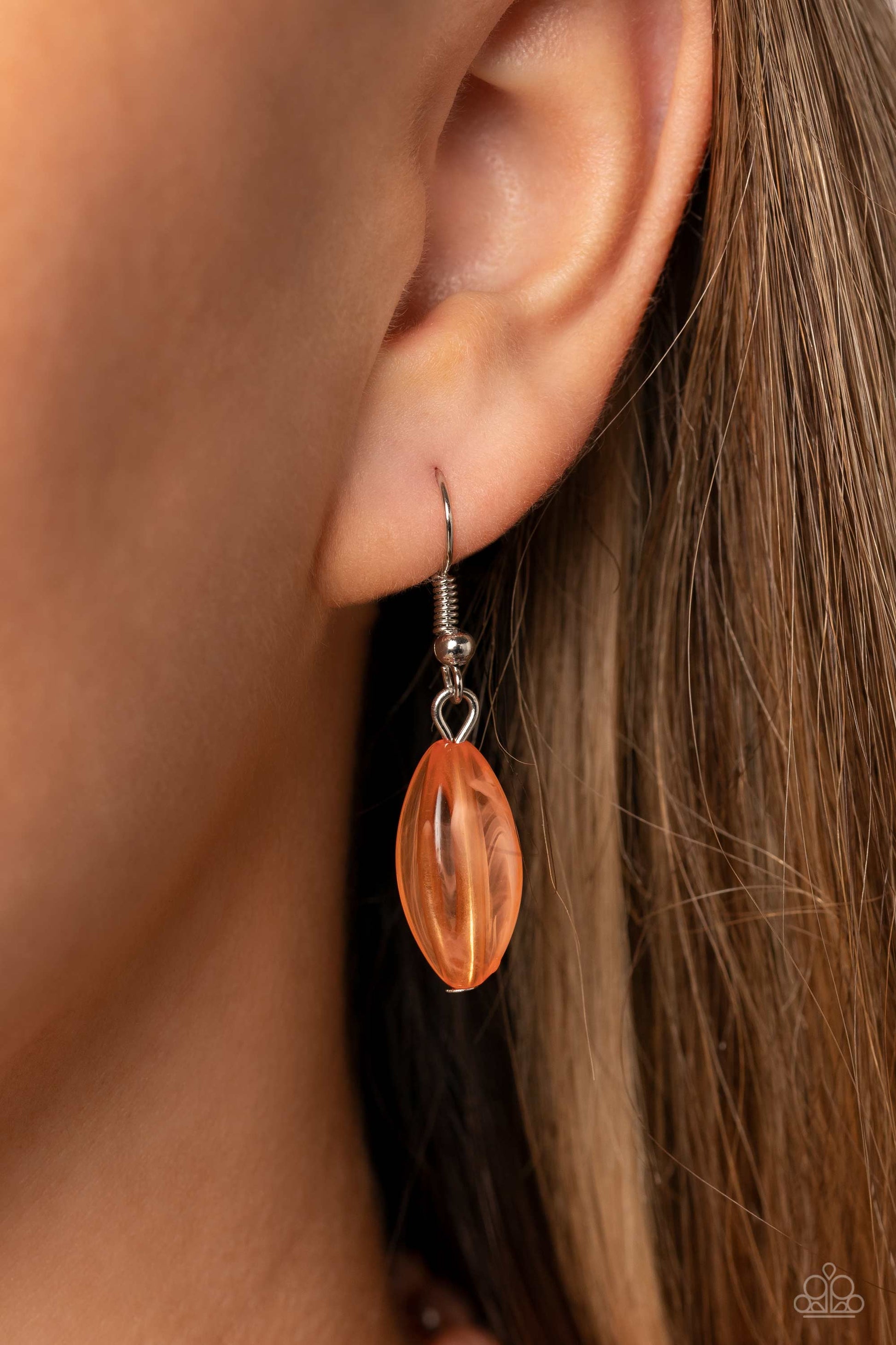 Layered Lass - orange - Paparazzi necklace