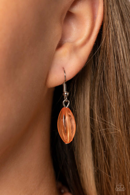 Layered Lass - orange - Paparazzi necklace