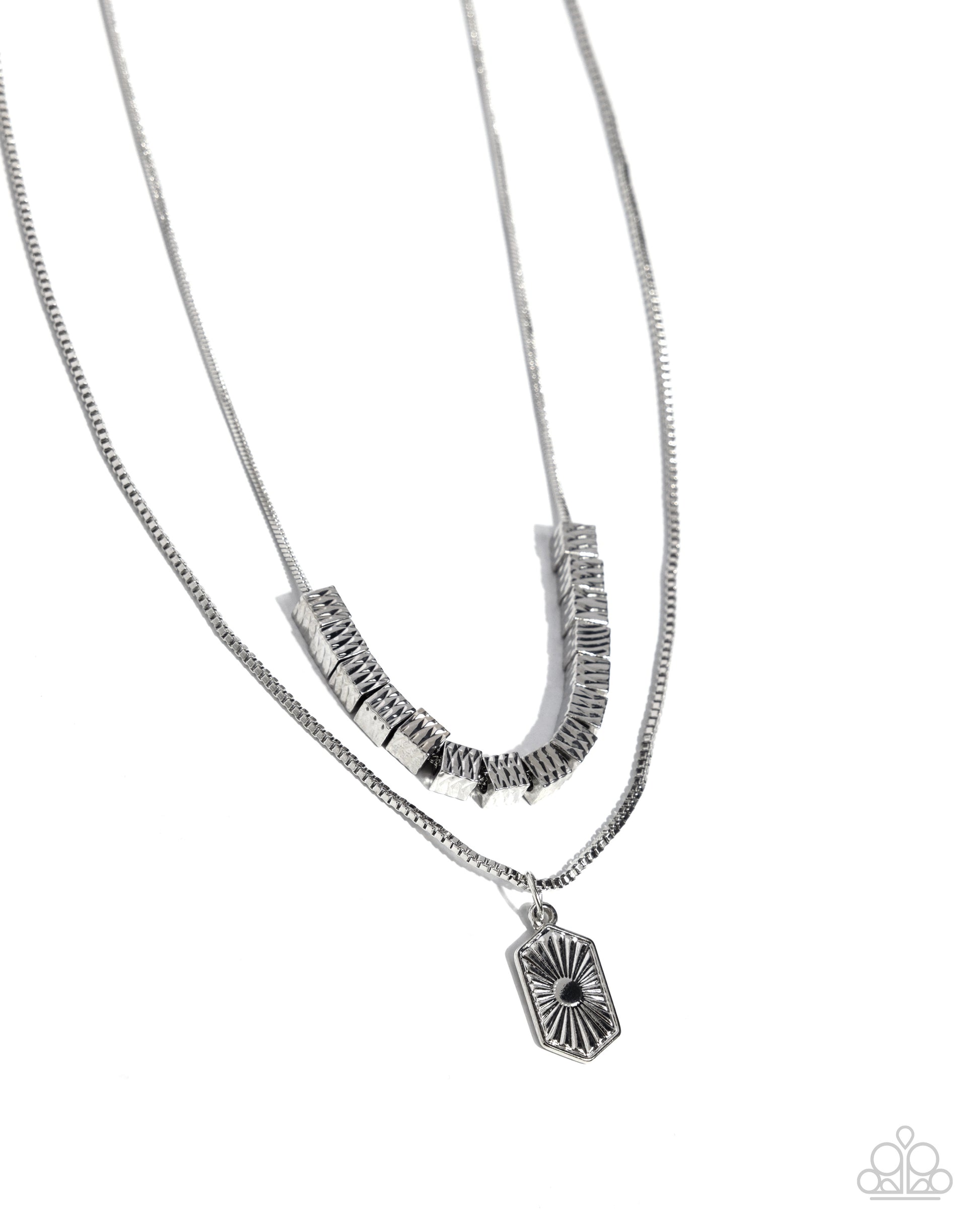 Layered Legato - silver - Paparazzi necklace