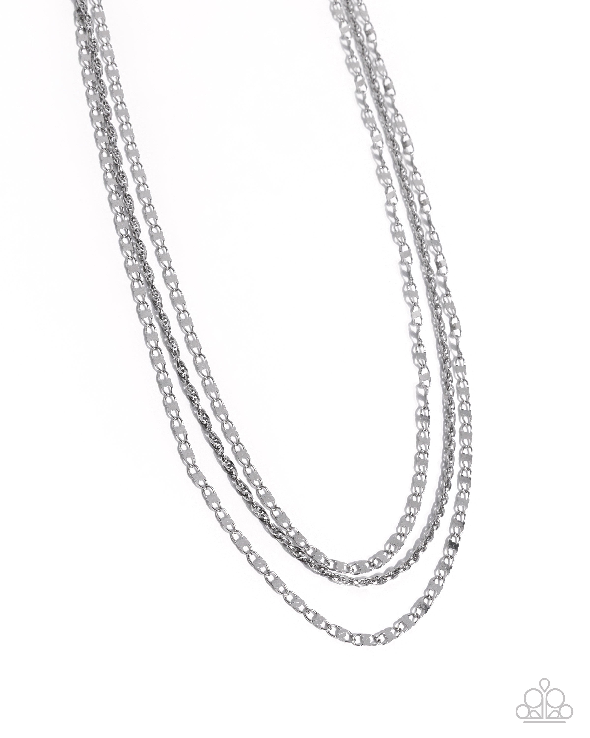 Layered Legend - silver - Paparazzi necklace – JewelryBlingThing