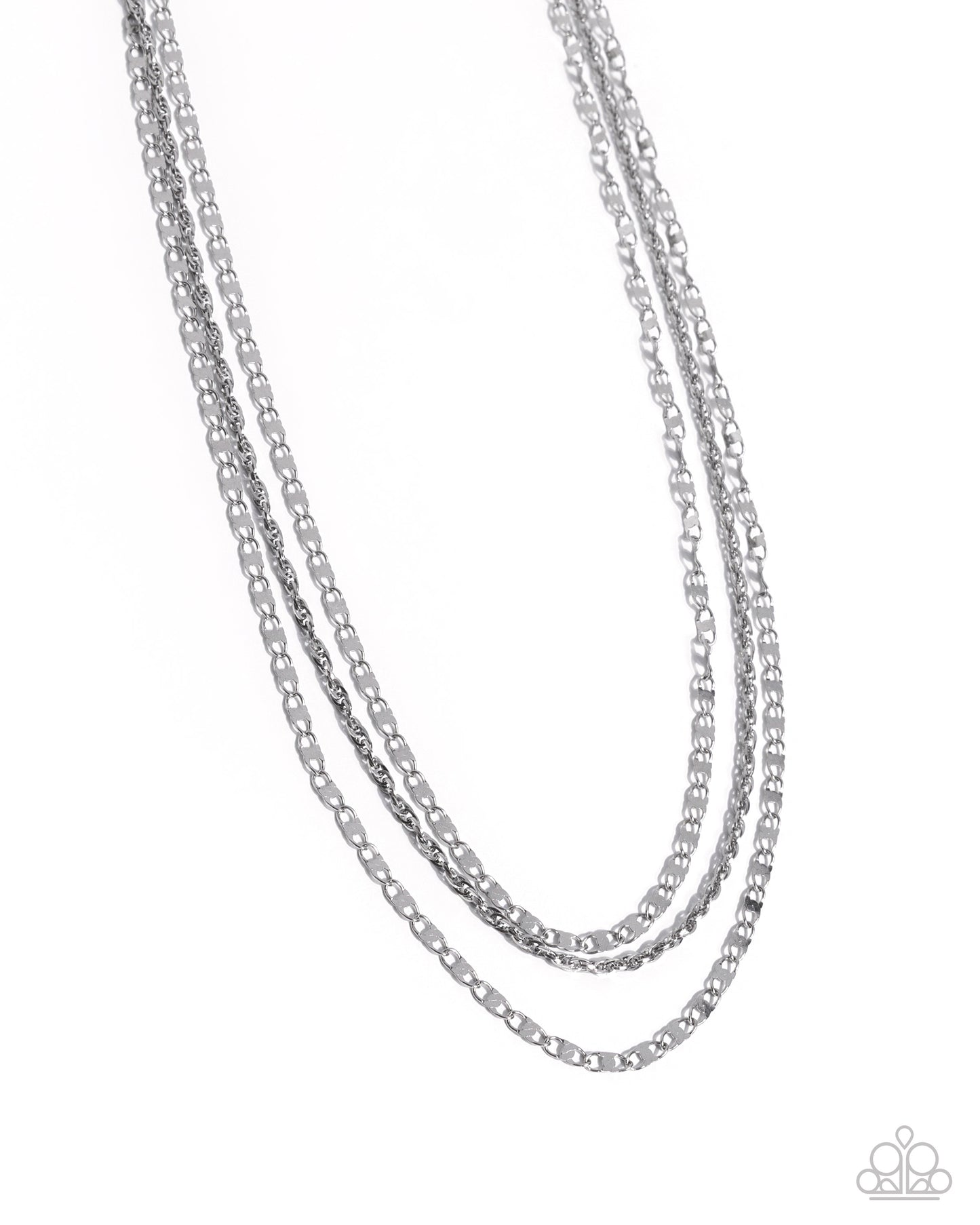 Layered Legend - silver - Paparazzi necklace