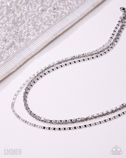 Layered Legend - silver - Paparazzi necklace
