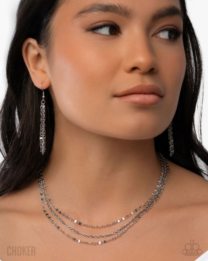 Layered Legend - silver - Paparazzi necklace