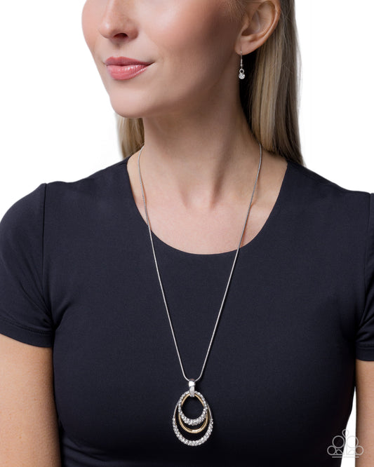 Layered Lesson - white - Paparazzi necklace