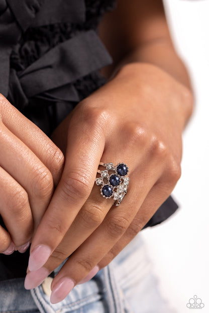 Layered Light - blue - Paparazzi ring