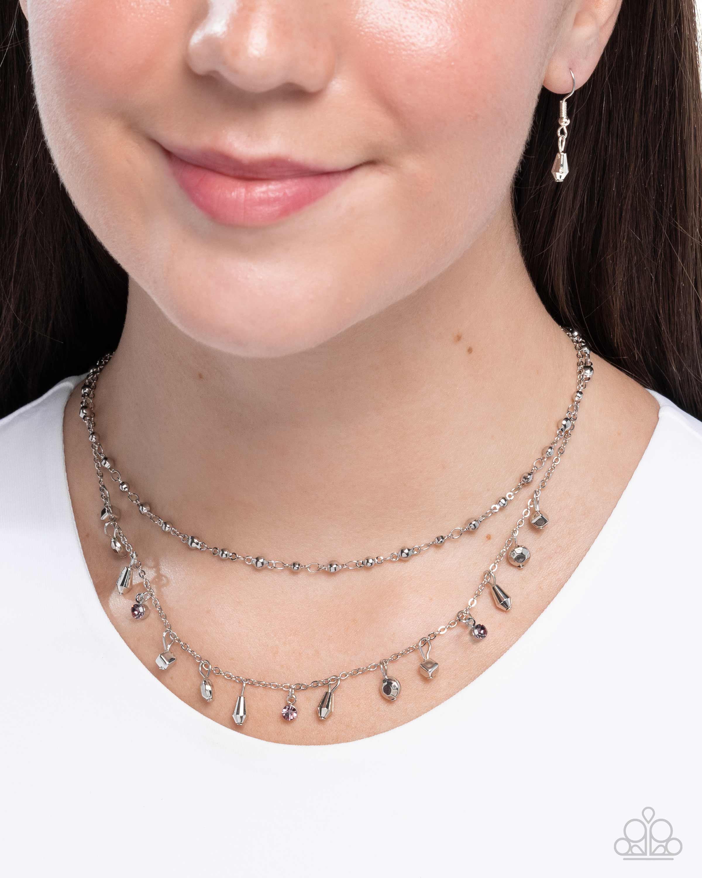 Layered Limit - purple - Paparazzi necklace – JewelryBlingThing