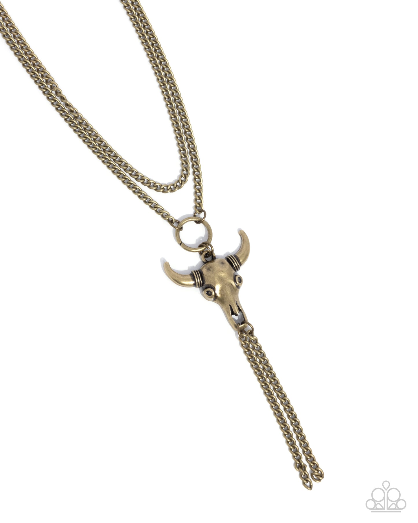 Layered Longhorn - brass - Paparazzi necklace