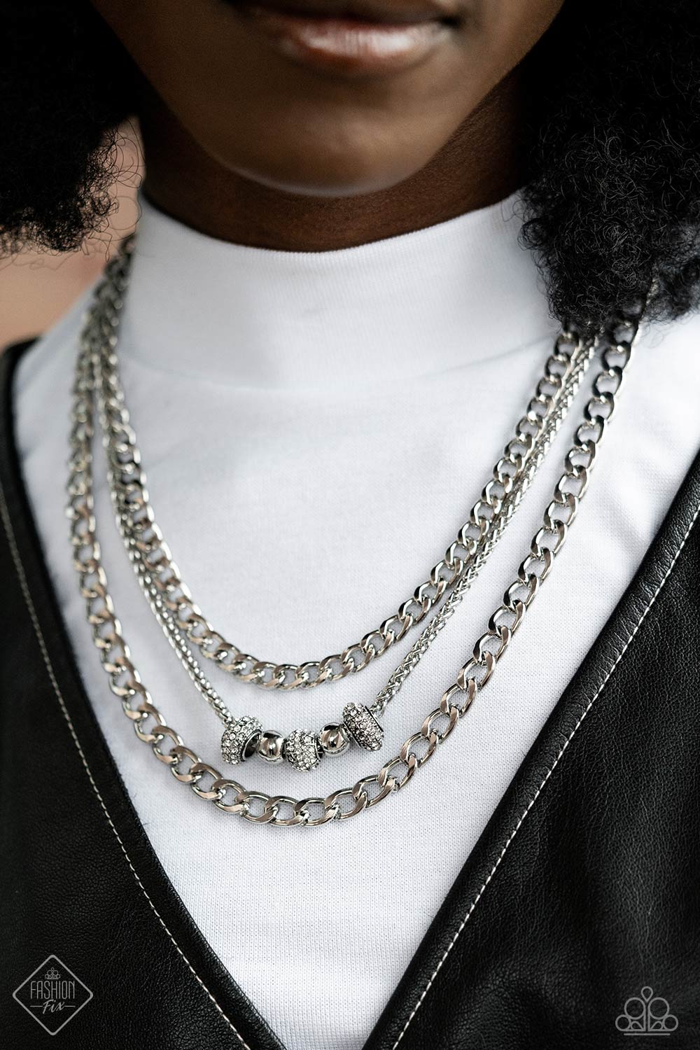 Layered Loyalty - white - Paparazzi necklace