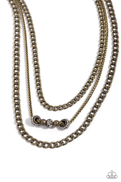 Layered Loyalty - brass - Paparazzi necklace