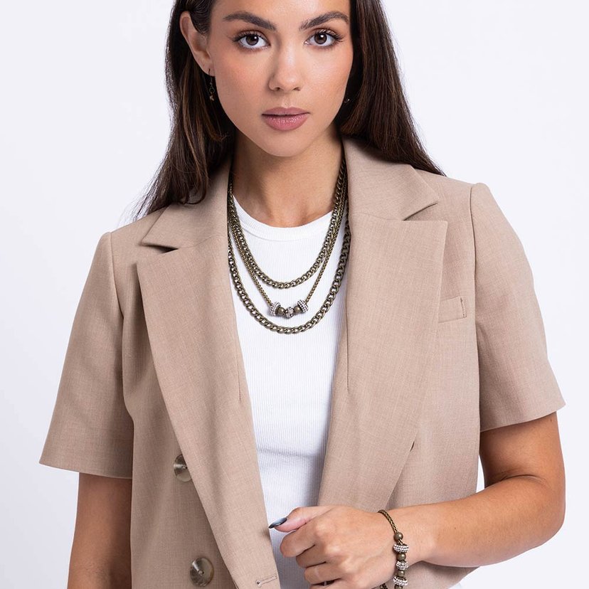 Layered Loyalty - brass - Paparazzi necklace