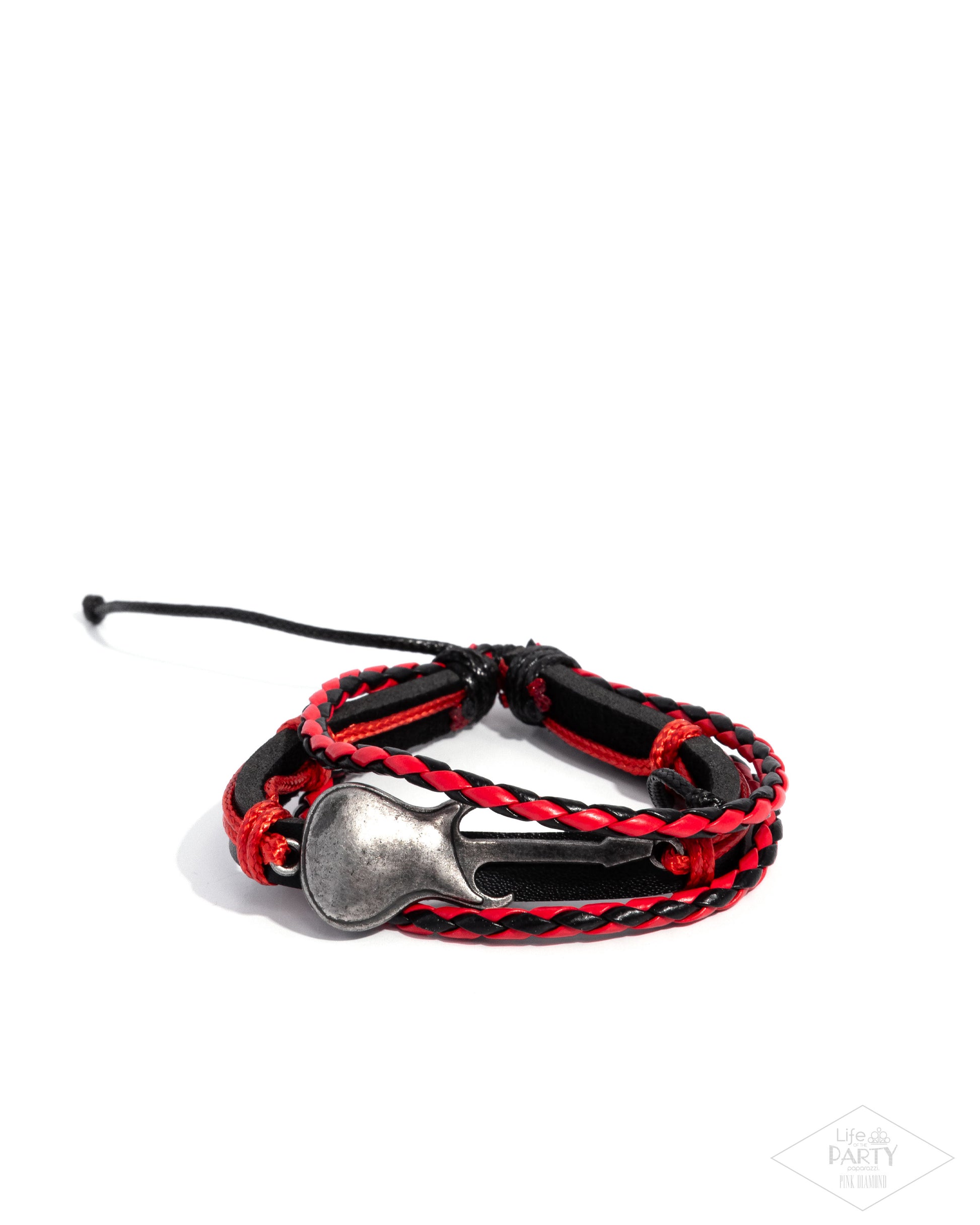 Lead Guitar - red - Paparazzi bracelet