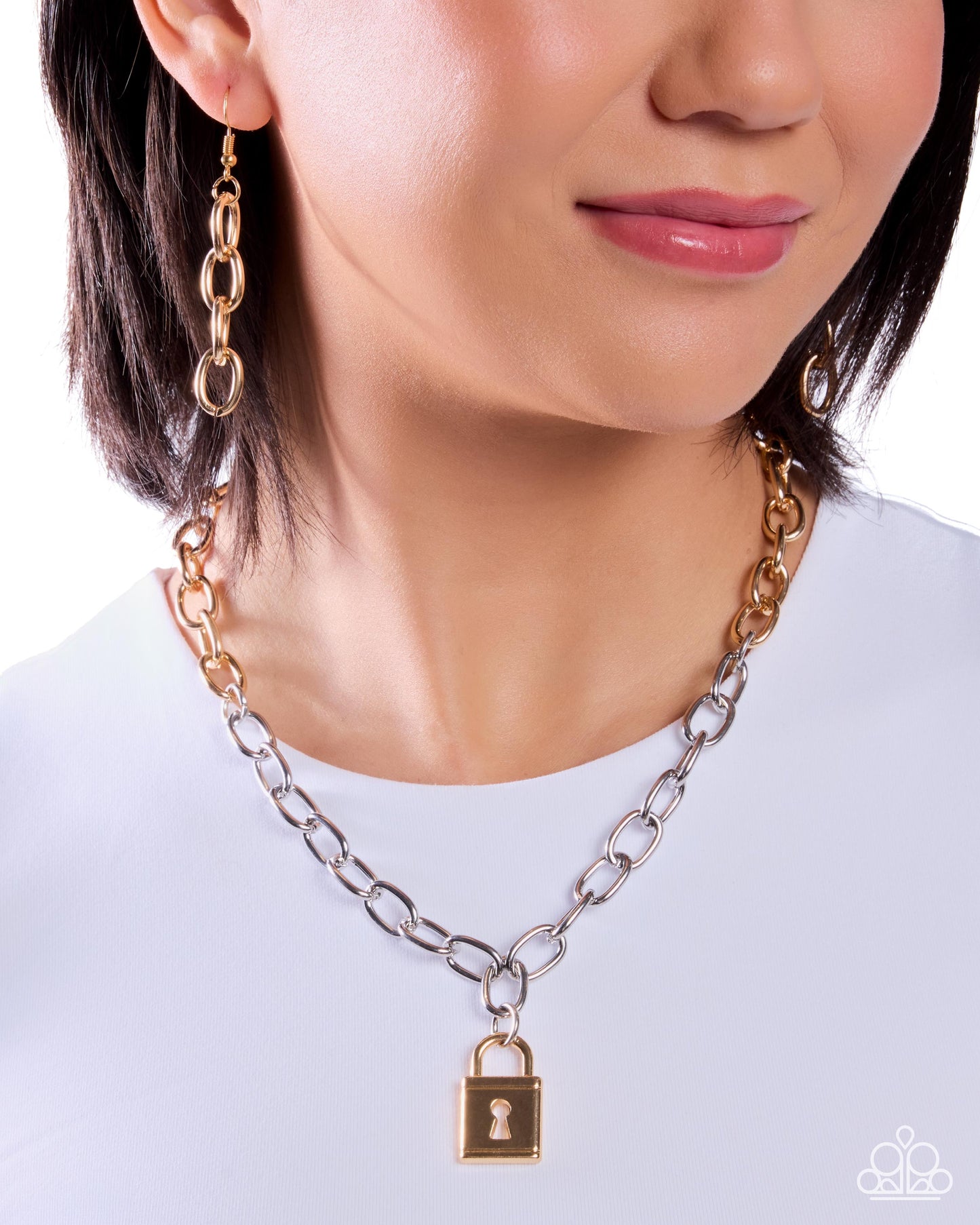 Leading Lock - multi - Paparazzi necklace