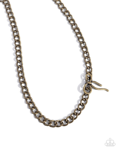 Leading Loops - brass - Paparazzi necklace