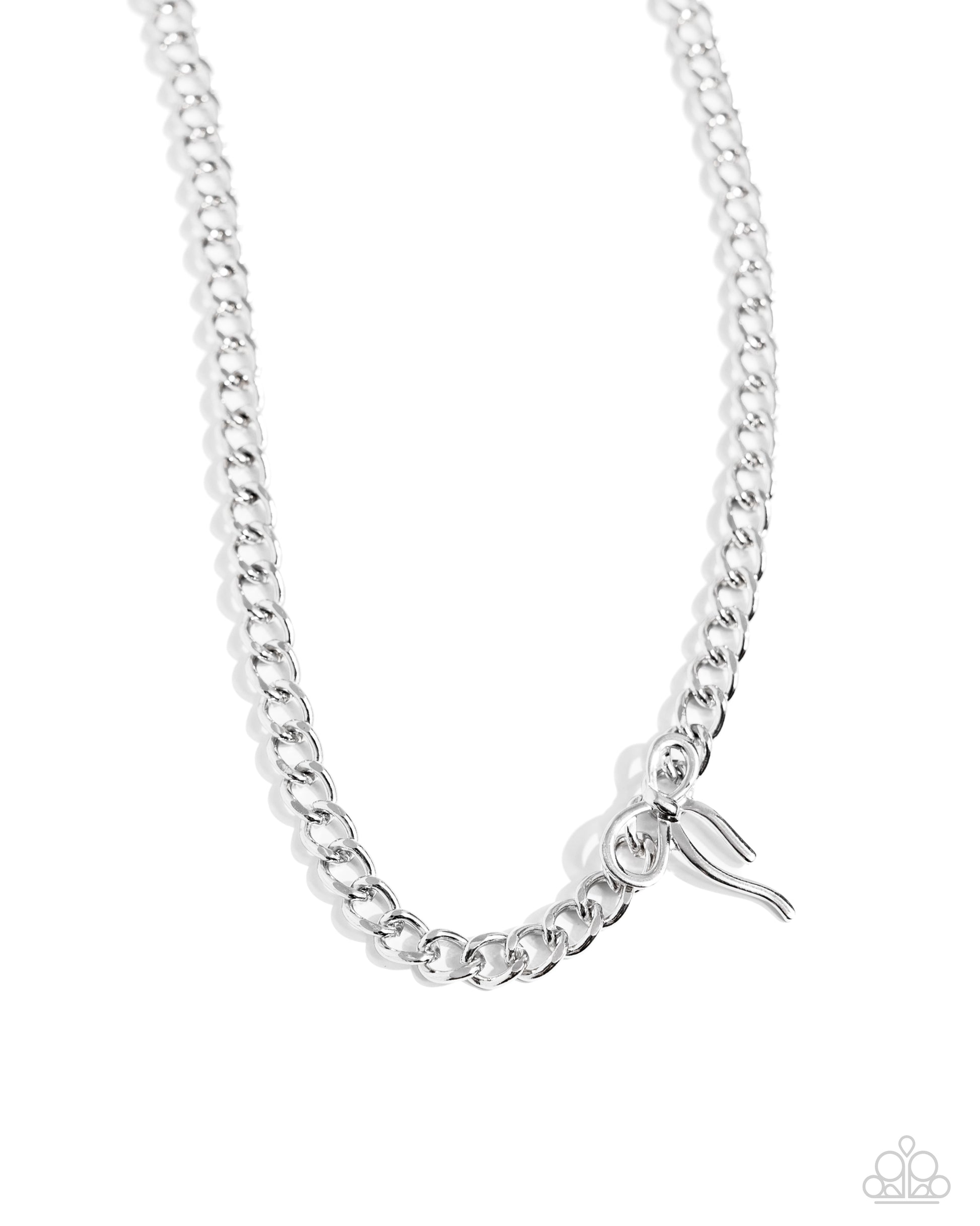 Leading Loops - silver - Paparazzi necklace