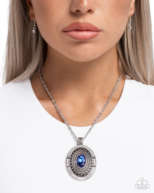Leading Luminescence - blue - Paparazzi necklace