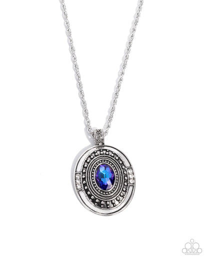 Leading Luminescence - blue - Paparazzi necklace