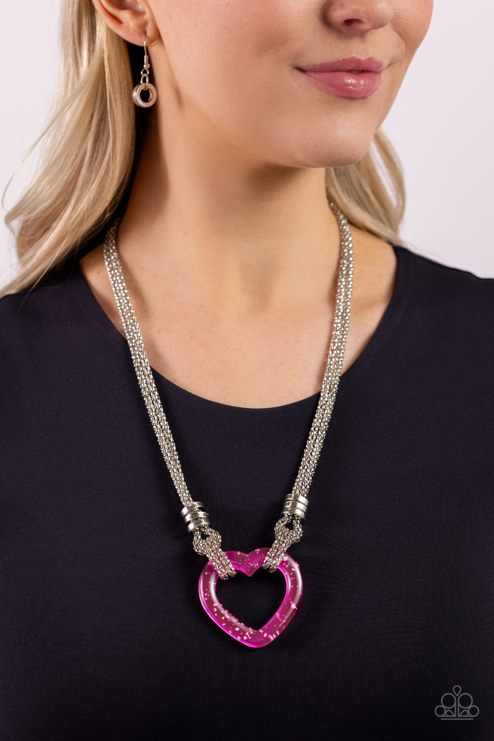 Lead with Your Heart - pink - Paparazzi necklace