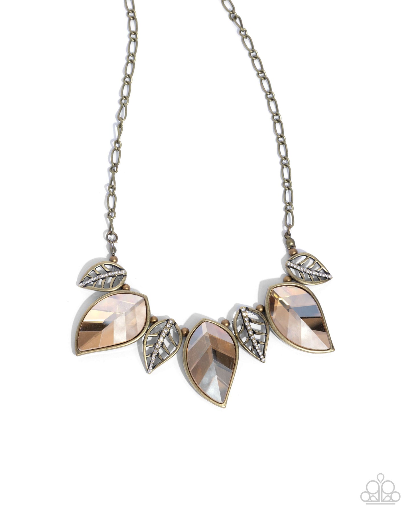 Leafy Leader - brass - Paparazzi necklace