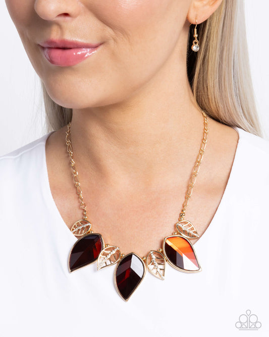 Leafy Leader - brown - Paparazzi necklace