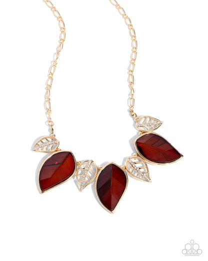 Leafy Leader - brown - Paparazzi necklace