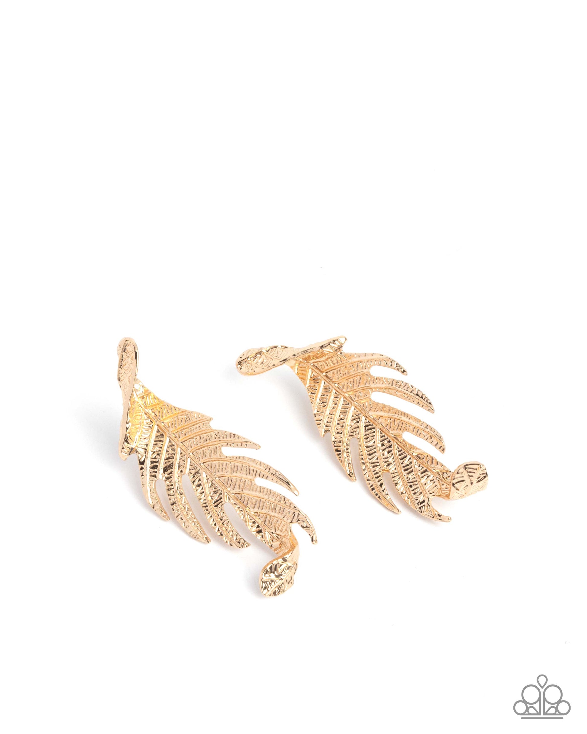 Leafy Lure - gold - Paparazzi earrings