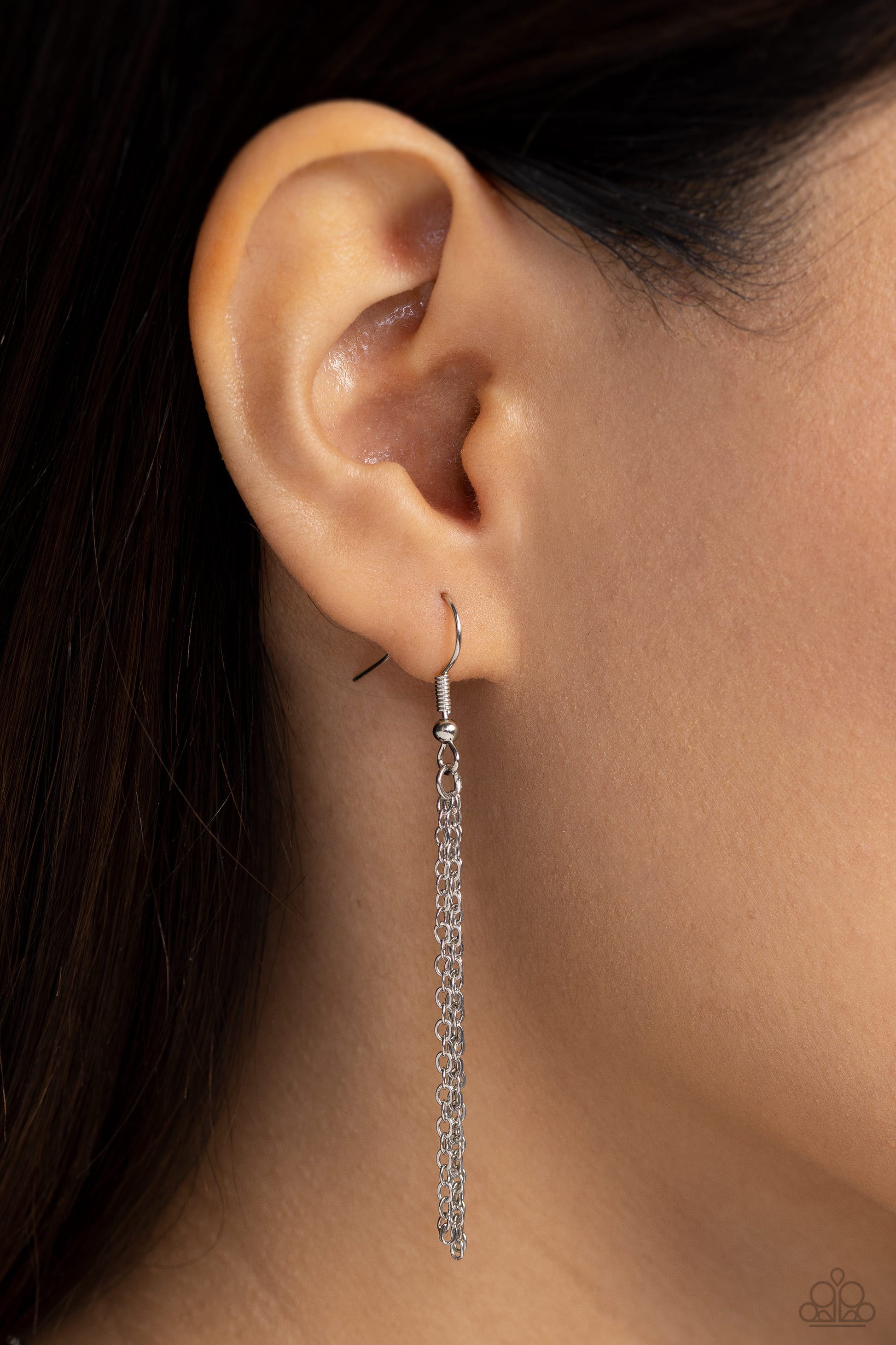 Leave Your Initials - silver - A - Paparazzi necklace