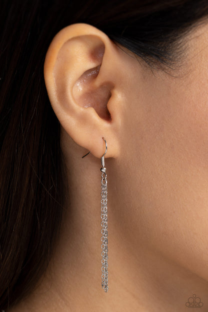 Leave Your Initials - silver - A - Paparazzi necklace