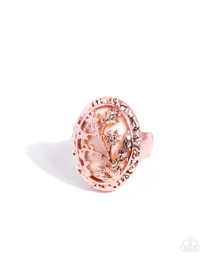 Led by Whimsy - copper - Paparazzi ring